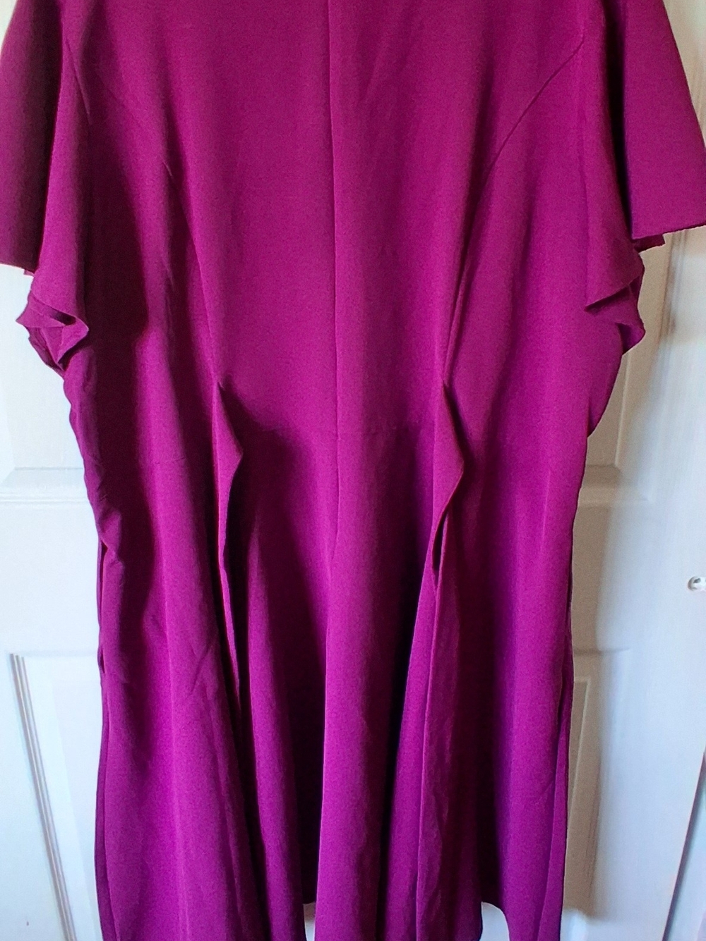 Lane Bryant Lena Flutter-Sleeve V-Neck Maxi Dress Pink 20P Like New - Picture 4 of 5